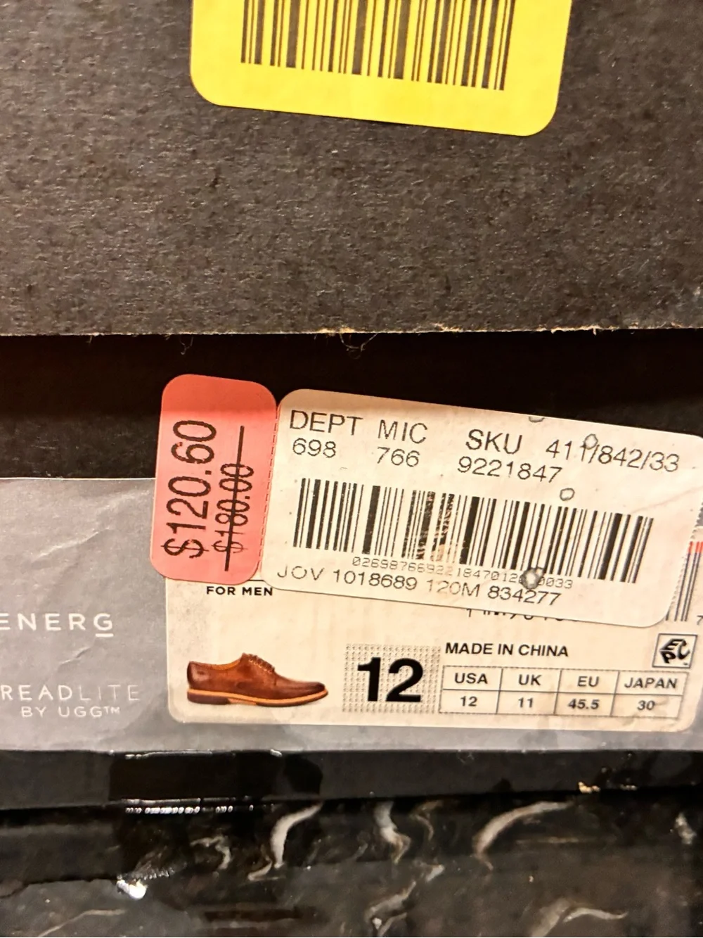 Subcategory selection for men's shoes image